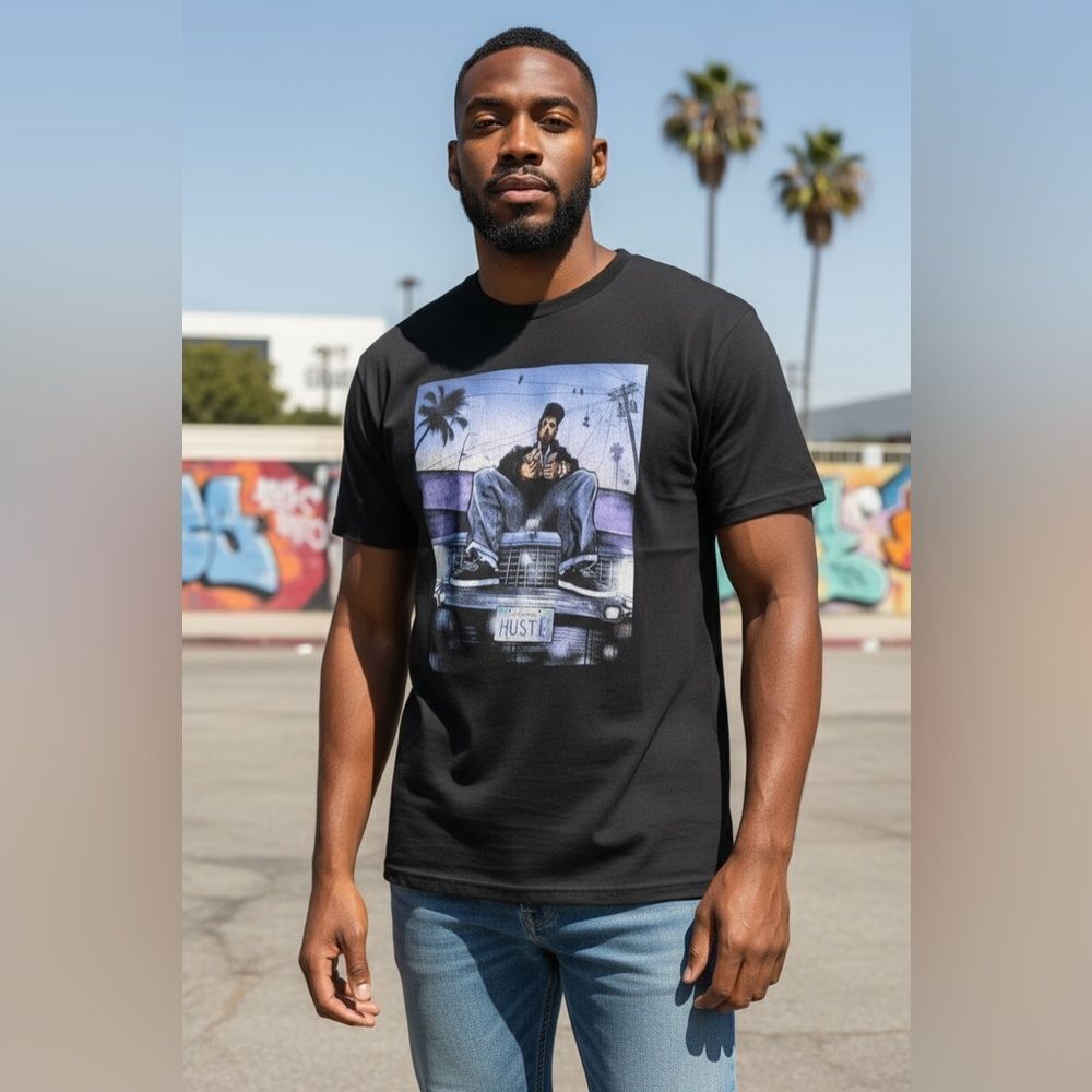 Vintage DGK Men’s Black Graphic T-Shirt Jason Ghetto Hustlr Friday the 13th - L